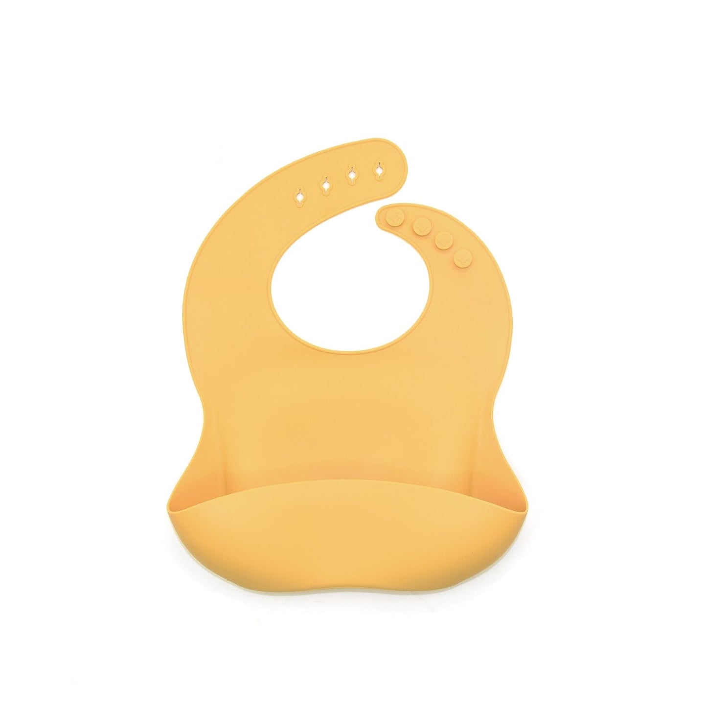 Silicone Bibs in 6 Assorted Colors: Peach