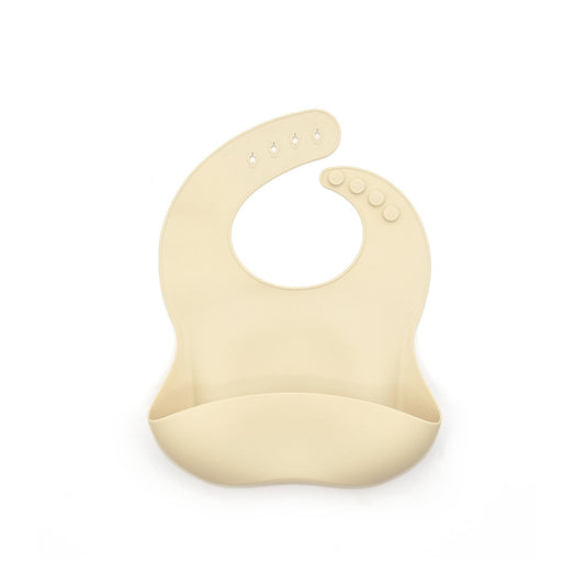 Silicone Bibs in 6 Assorted Colors: Coconut