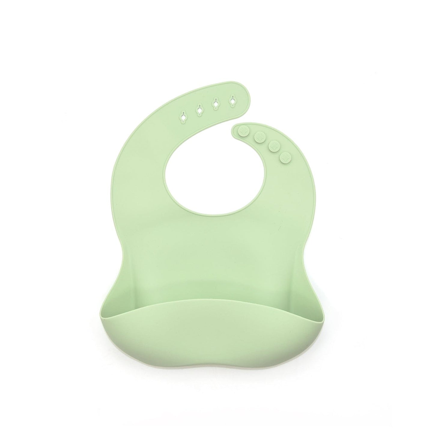 Silicone Bibs in 6 Assorted Colors: Coconut