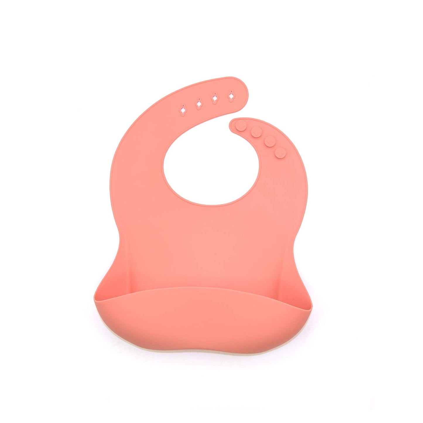 Silicone Bibs in 6 Assorted Colors: Coconut