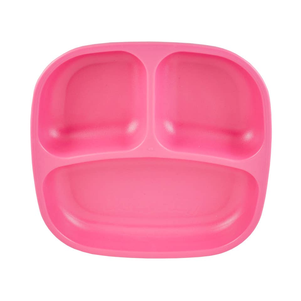 Re-Play Divided Plate - Bright Pink